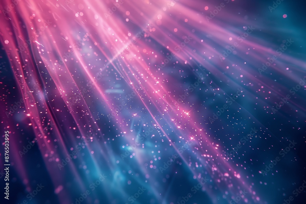 Soft blue light beam on dark pink textured background with blue blur ...