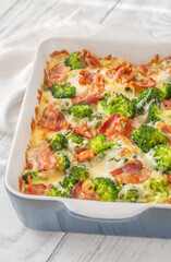 Canvas Print - Creamy broccoli and bacon