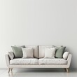 © vnmockupdesign - couch in a room in front of the empty wall