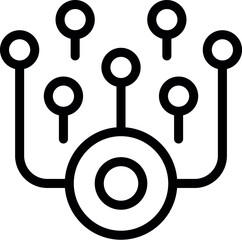 Poster - Network hub is connecting devices with data transferring information
