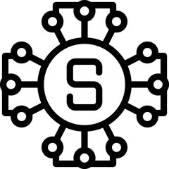Poster - Secure platform icon representing data protection and a security system for online safety