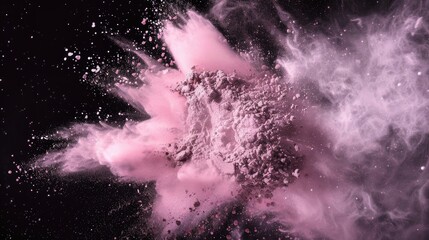 Canvas Print - Powder Burst for Makeup Artist or Graphic Designer