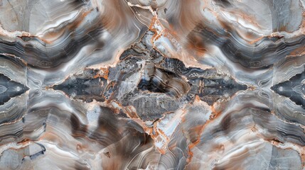 Poster - Symmetrical natural stone design named Palisandro for architecture and home decoration ceremonies