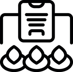 Poster - Icon of a team working on a project using the agile methodology with a scrum board