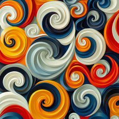 Wall Mural - Abstract Whirlwind of Colors