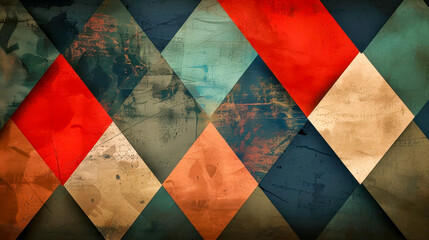 Wall Mural - Abstract Vintage Geometric Pattern