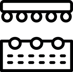 Poster - This simple icon set is depicting two different styles of home lighting