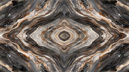 Poster - Symmetrical natural stone design named Palisandro for architecture and home decoration ceremonies