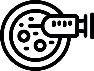 Poster - Syringe is injecting liquid into a petri dish containing cells, for scientific research