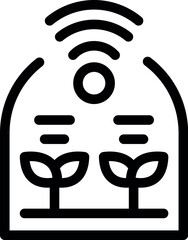 Poster - Smart farm greenhouse system is automatically controlling humidity and temperature for optimal plant growth