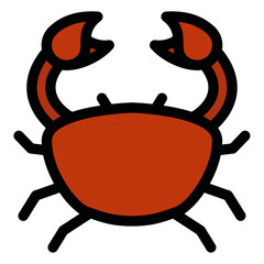 Wall Mural - crab icon 