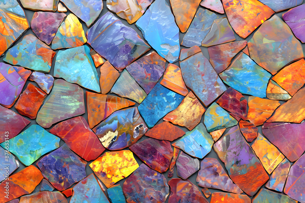 Colorful Cladding Colorful stone cladding wall Stock Illustration | Adobe Stock