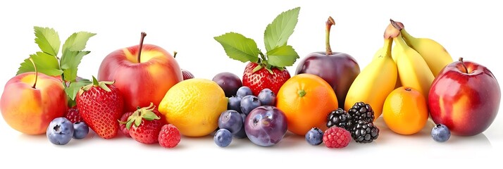 Poster - Colorful Fruits and Berries - An Illustration of Freshness