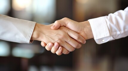 Poster - Two people shaking hands