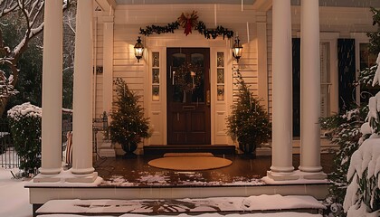 Wall Mural - entrance to the house