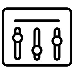 Poster - Business Control Digital Line Icon