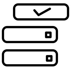 Canvas Print - Tasks Agile Checklist Line Icon