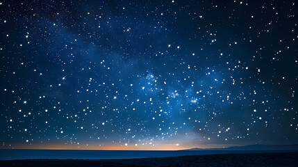 stars twinkling in a clear night sky, creating a breathtaking celestial scene