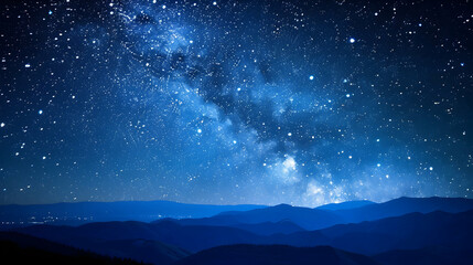 Wall Mural - Stars twinkling in a clear night sky, creating a breathtaking celestial scene