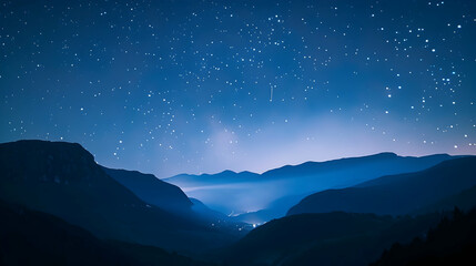 Stars twinkling in a clear night sky, creating a breathtaking celestial scene