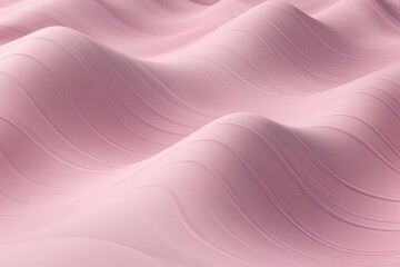 Poster - Nature pink wavy minimalist desert landscape