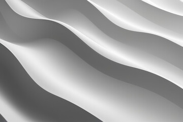 Poster - Off-white wave simple style abstract background