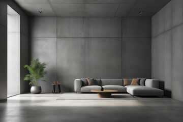 Poster - modern living room with sofa