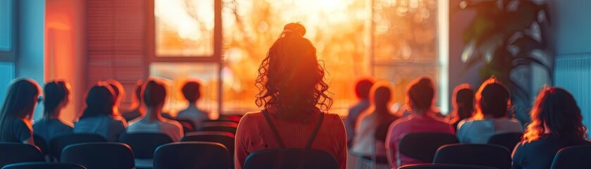 Person attending a wellness workshop, emphasizing education and proactive mental health care