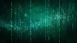 © ASGraphicsB24 - Binary code on a dark green background. Abstract technology concept.