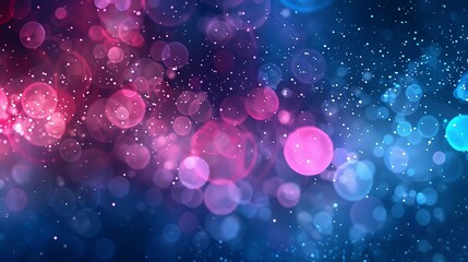 Abstract fuchsia and blue bokeh background