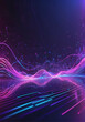 © designrapidly - 3d render, abstract futuristic neon background with glowing ascending lines. Fantastic wallpaper