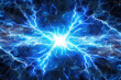 © fanjianhua - Intense blue lightning