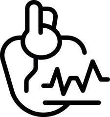 Poster - Medical professional is checking heart rate using a stethoscope, representing healthcare and patient examination