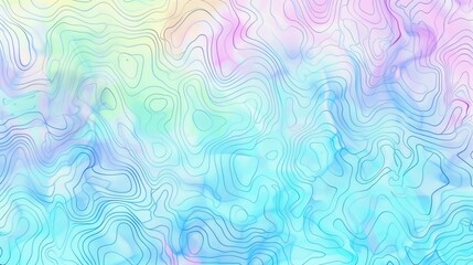 Wall Mural - Abstract Wavy Pattern with Pastel Colors