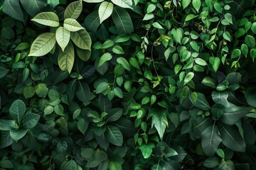 Serene Oasis. Lush greenery background