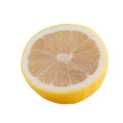 Wall Mural - yellow lemon isolated on a transparent background