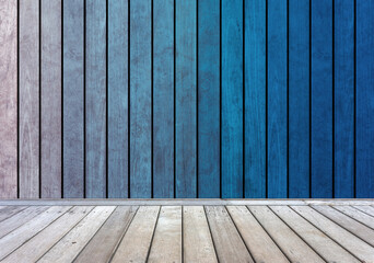 Wall Mural - Fond bois bleu 