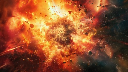 Supernova explosion  artwork 