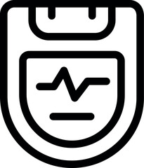 Poster - Simple and recognizable glucometer icon, perfect for representing diabetes management and blood glucose monitoring
