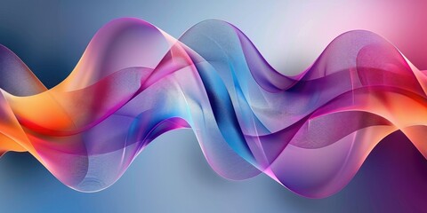 Wall Mural - Vivid waves of light and color move gracefully in an abstract display, creating a dynamic and aesthetic spectacle AIG62