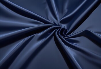 Blue deep satin velvet wavy drapery texture sample background