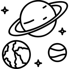 Sticker - Planet Icon