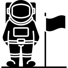 Wall Mural - Astronaut Icon