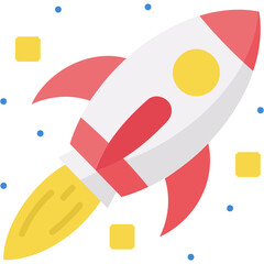 Sticker - Rocket Illustration