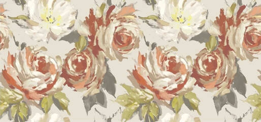 Sticker - background with flowers