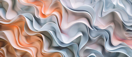 Poster - abstract wavy background, pastel colours, organic shapes, fluid lines in the style of flowing lines.


