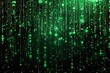 © A to Z - Festive decoration long green glitter rain garland.
