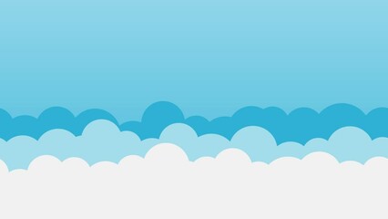 simple cartoon sky,