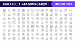 © artnazu - 'Project Management web icons in line style. Outline icon collection related to Schedule, human resource, management, development, planning, and more.