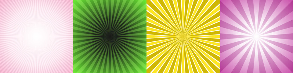 Poster - Abstract ray burst background collection